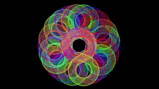 Drawing Spirograph Circle Using Python Turtle.