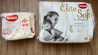 Huggies extra soft vs Huggies elite soft platinum