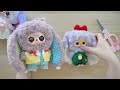 แกะกล่องสุ่ม baby three macaron v2 กระต่ายหูตก เปลี่ยนชุด เปลี่ยนหน้าเบบี้ทรี มาการอง poyja unbox