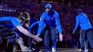 Carmelo Anthony, Paul George's 1st Introduction in OKC - crowd goes crazy!
