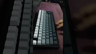 Unboxing the LINGBAO K87 Mechanical Keyboard, Gradient Black | Leobog Purple King Switches