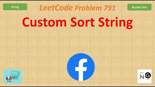 Custom Sort String | Leetcode 791 | String Sorting Bucket Sort | Facebook