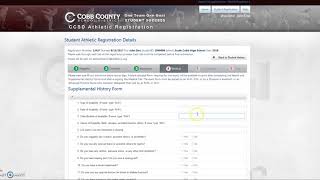 Athletic Registration Parent Process