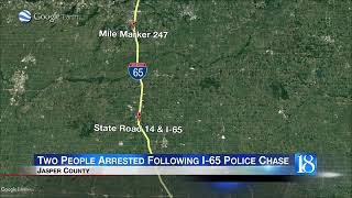 Car theft, police chase leads to arrests in Jasper County