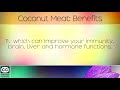 coconut meat benefits u0026 uses