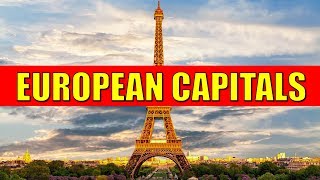 EUROPEAN CAPITALS - Learn Countries and Capital Cities of Europe with Flags