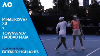 Xu/Mihalikova v Haddad Maia/Townsend Extended Highlights | Australian Open 2024 First Round