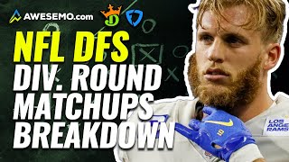 NFL DFS Matchups Breakdown Divisional Round for Daily Fantasy NFL | NFL DFS Strategy