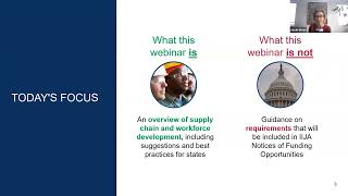 Pre-NOFO Technical Assistance Webinar: Supply Chains and Workforce Development