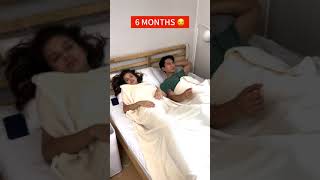 How Couple Wake Up Together Over Time #shorts