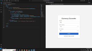 Currency Converter with HTML, CSS, and JavaScript | Step-by-Step Guide