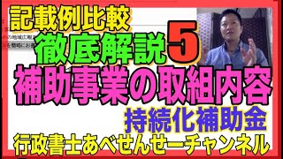 【持続化補助金徹底解説シリーズ５】補助事業の具体的な取組内容　具体的な補助事業計画の正体　　行政書士あべせんせーチャンネル