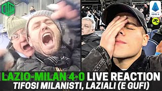 LAZIO MILAN 4-0 LIVE REACTION | "VERGOGNATEVI!" | TIFOSIAMO
