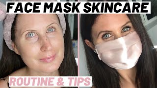 SUMMER EVENING SKINCARE ROUTINE TIPS FOR FACE MASKS | MASKNE CLEAR SKIN TIPS