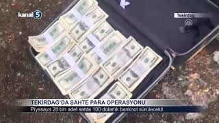 Tekirdağ'da Sahte Para Operasyonu