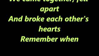 Remember When- Alan Jackson [Lyrics]