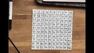 Subtracting using a hundred square
