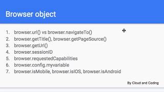 8 - browser object in WebdriverIO wdio