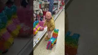 Shopping With My Daughter 🥰 She Wants to Ride the Donkey Pinata 🤣 She is So #funny