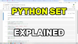 Learn Python #5 : Set Operations – Union, Intersection, Difference & More!