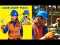 Handyman Hal uses Tools to build a swing set for kids | Learn Tools