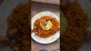 2X Spicy🥵 Current Ramen🔥Nuclear Fire😍 Noodles #foodlover #ramen #egg #shorts #youtubeshorts