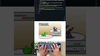 ASMR Coding 🎧👨‍💻 Designing a Pokémon Battle UI: Snivy🍀 Umbreon🐈‍⬛ #ASMR #HTML #LiveCoding