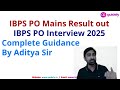 ibps po mains result out interview preparation strategy by aditya sir