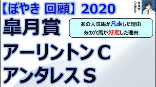 【ぼやき回顧】皐月賞＆アーリントンＣ＆アンタレスＳ＜2020＞