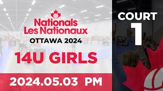 2024 Volleyball Canada Nationals 🏐 Ottawa: 14U Girls | Day 1 - PM Wave | Court 1 [2024.05.03]