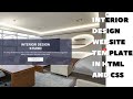 Elevate your portfolio: Designing an interior website with HTML/CSS | Source code