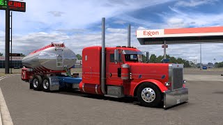 Custom Tanker Haul - (Highly Flammable) - Stretched Peterbilt 389 - American Truck Simulator