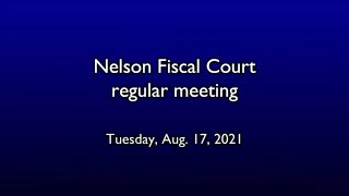 Aug 17 2021 NC Fiscal Court