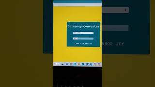 Currency converter using html css and javascript #shorts