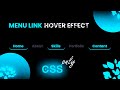 Animated Navigation Bar in HTML and CSS Menu Hover Animation Effects
