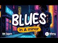 Blues Guitar Backing track in A minor