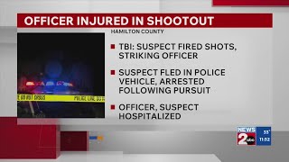 Chattanooga police officer injured in shootout