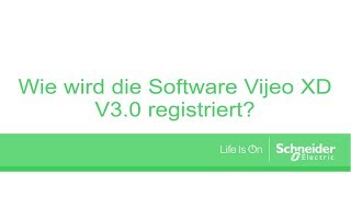 Wie wird die Software Vijeo XD V3.0 registriert?