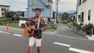 福島県いわき市小川郷駅　台風19号の被災地にて「大水も」賛美しました。