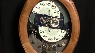 Timecracker Golden Oak II   4MH863WU07   Rhythm Clock Video