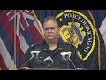 HPD gives update on Tuesday night's officer involved shooting in Kalihi