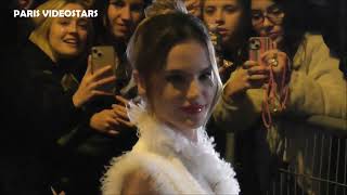 Top model Alessandra Ambrosio @ Paris Fashion Week 28 february 2024 show Balmain