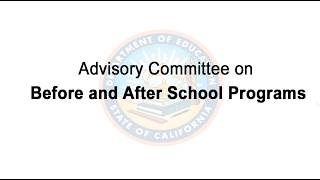 Advisory Committee on Before and After School Programs Meeting April 21, 2026