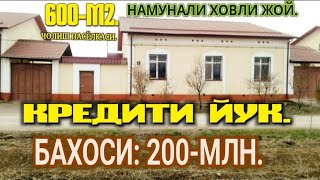 600-М2. НАМУНАЛИ ХОВЛИ ЖОЙ 200-МЛН. МУЛЖАЛ: ЧОЛИШ ПАСЁЛКАСИ.