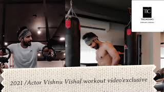 Kollywood/ Actor Vishnu Vishal workout 🔥🔥 video