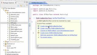 Android Application Development Tutorial 67 Setting up a SurfaceView class