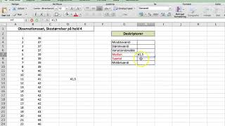 Statistik, Median og Typetal