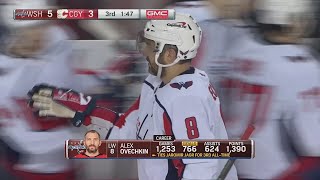 Alex Ovechkin Ties Jaromir Jagr For 3rd All time In Goals