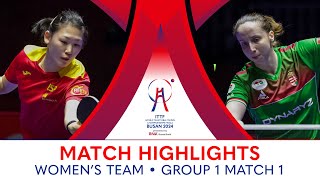 Maria Xiao (ESP) vs Dora Madarasz (HUN) | WT G1 - Match 1 | #ITTFWorlds2024