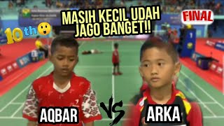 Bocah-Bocah Cabe Rawit‼️Arka Brahma Madyanto vs Aqbar Dion Aldafa - BNI Sirnas B Kepri 2023 MS U-11